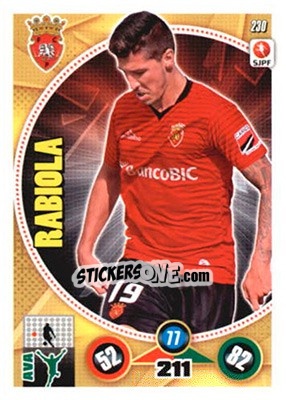 Sticker Rabiola - Futebol 2014-2015. Adrenalyn XL n. 230 - Panini