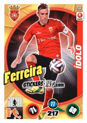 Sticker Ferreira - Futebol 2014-2015. Adrenalyn XL n. 233 - Panini