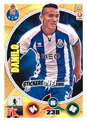 Sticker Danilo - Futebol 2014-2015. Adrenalyn XL n. 236 - Panini