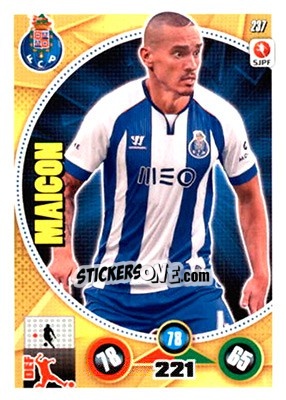 Sticker Maicon - Futebol 2014-2015. Adrenalyn XL n. 237 - Panini