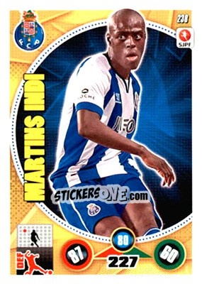 Sticker Bruno Martins Indi - Futebol 2014-2015. Adrenalyn XL n. 238 - Panini