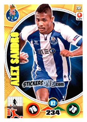 Sticker Alex Sandro - Futebol 2014-2015. Adrenalyn XL n. 239 - Panini