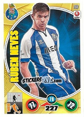 Sticker Rúben Neves - Futebol 2014-2015. Adrenalyn XL n. 240 - Panini