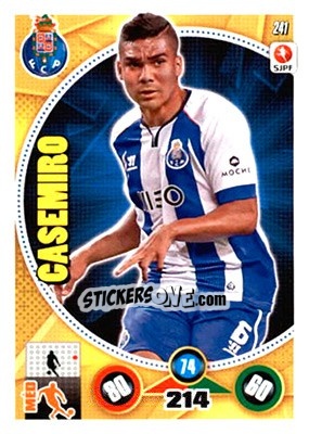 Sticker Casemiro - Futebol 2014-2015. Adrenalyn XL - Panini