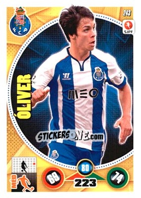 Sticker Óliver Torres - Futebol 2014-2015. Adrenalyn XL n. 243 - Panini