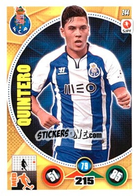Sticker Juan Quintero - Futebol 2014-2015. Adrenalyn XL n. 244 - Panini