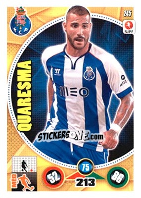Sticker Quaresma - Futebol 2014-2015. Adrenalyn XL n. 245 - Panini