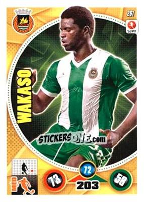 Sticker Wakaso - Futebol 2014-2015. Adrenalyn XL n. 261 - Panini
