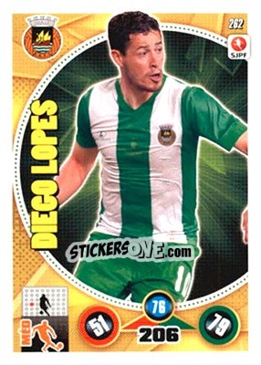 Sticker Diego Lopes - Futebol 2014-2015. Adrenalyn XL n. 262 - Panini