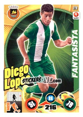 Cromo Diego Lopes - Futebol 2014-2015. Adrenalyn XL - Panini