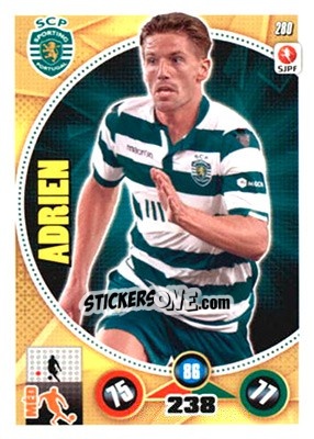 Sticker Adrien Silva - Futebol 2014-2015. Adrenalyn XL - Panini
