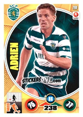 Sticker Adrien Silva - Futebol 2014-2015. Adrenalyn XL n. 280 - Panini
