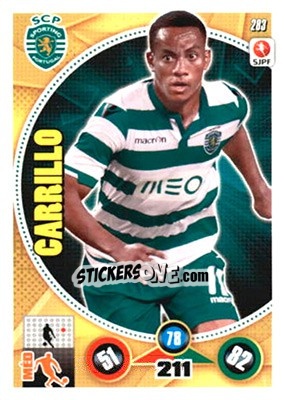 Sticker André Carrillo - Futebol 2014-2015. Adrenalyn XL n. 283 - Panini