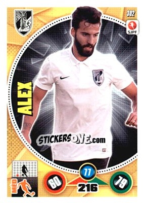 Sticker Alex - Futebol 2014-2015. Adrenalyn XL n. 302 - Panini