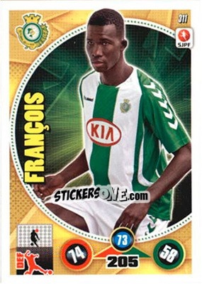Sticker François - Futebol 2014-2015. Adrenalyn XL - Panini