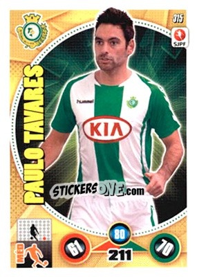 Figurina Paulo Tavares - Futebol 2014-2015. Adrenalyn XL n. 315 - Panini
