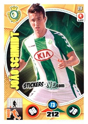 Sticker João Schmidt - Futebol 2014-2015. Adrenalyn XL n. 316 - Panini
