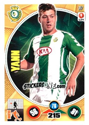 Sticker Yann - Futebol 2014-2015. Adrenalyn XL n. 317 - Panini