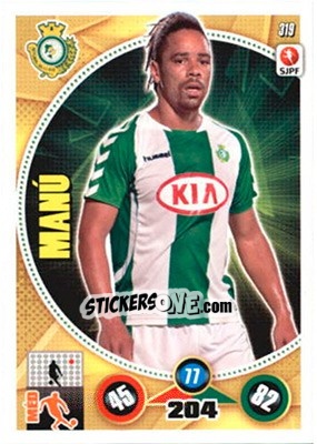 Figurina Manú - Futebol 2014-2015. Adrenalyn XL n. 319 - Panini