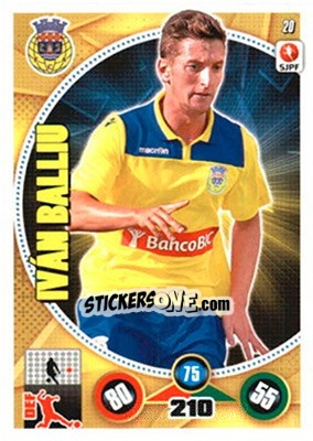 Sticker Iván Balliu - Futebol 2014-2015. Adrenalyn XL n. 20 - Panini