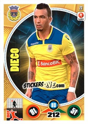 Sticker Diego - Futebol 2014-2015. Adrenalyn XL n. 23 - Panini