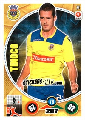 Cromo Tinoco - Futebol 2014-2015. Adrenalyn XL - Panini