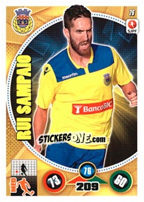 Sticker Rui Sampaio - Futebol 2014-2015. Adrenalyn XL n. 26 - Panini