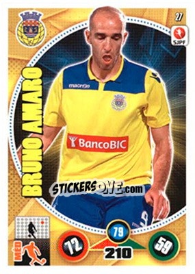 Sticker Bruno Amaro - Futebol 2014-2015. Adrenalyn XL n. 27 - Panini
