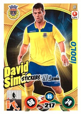 Sticker David Simão - Futebol 2014-2015. Adrenalyn XL - Panini