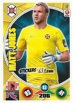 Sticker Matt Jones - Futebol 2014-2015. Adrenalyn XL - Panini
