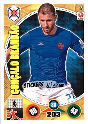 Sticker Gonçalo Brandão - Futebol 2014-2015. Adrenalyn XL n. 42 - Panini