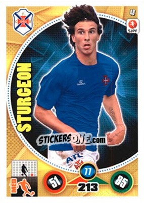 Figurina Sturgeon - Futebol 2014-2015. Adrenalyn XL - Panini