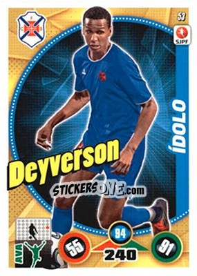 Sticker Deyverson - Futebol 2014-2015. Adrenalyn XL n. 53 - Panini