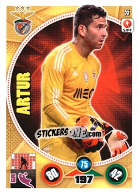 Sticker Artur - Futebol 2014-2015. Adrenalyn XL n. 55 - Panini