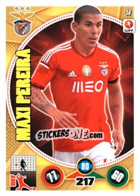 Sticker Maxi Pereira - Futebol 2014-2015. Adrenalyn XL n. 56 - Panini