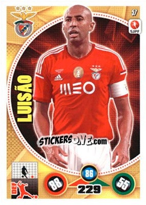 Sticker Luisão - Futebol 2014-2015. Adrenalyn XL n. 57 - Panini