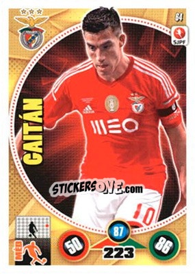 Sticker Nicolas Gaitán - Futebol 2014-2015. Adrenalyn XL n. 64 - Panini
