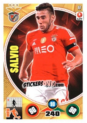 Sticker Salvio - Futebol 2014-2015. Adrenalyn XL n. 66 - Panini