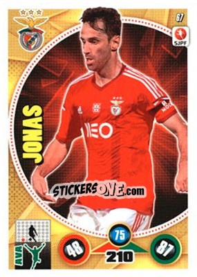Sticker Jonas - Futebol 2014-2015. Adrenalyn XL n. 67 - Panini