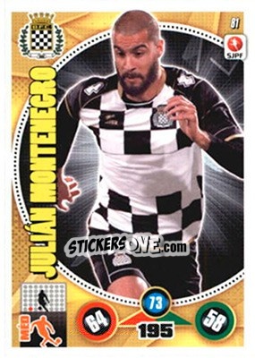 Sticker Julián Montenegro - Futebol 2014-2015. Adrenalyn XL - Panini