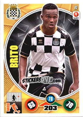 Figurina Brito - Futebol 2014-2015. Adrenalyn XL - Panini