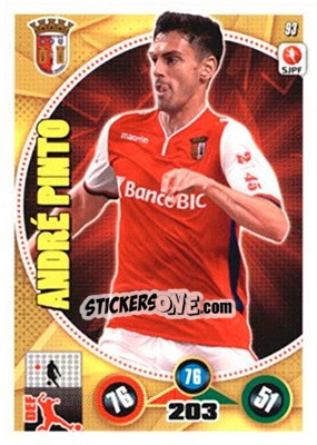 Sticker André Pinto - Futebol 2014-2015. Adrenalyn XL n. 93 - Panini