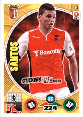Sticker Santos - Futebol 2014-2015. Adrenalyn XL n. 94 - Panini