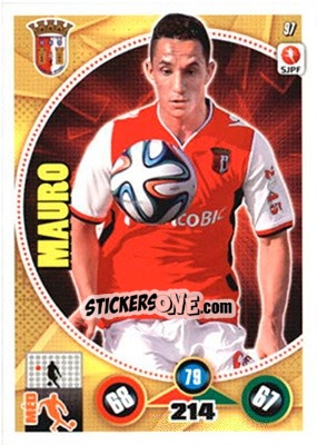 Sticker Mauro - Futebol 2014-2015. Adrenalyn XL - Panini