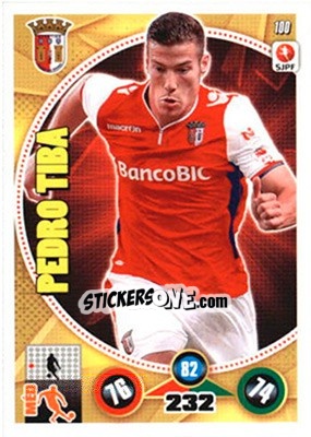 Cromo Pedro Tiba - Futebol 2014-2015. Adrenalyn XL n. 100 - Panini