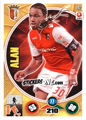 Cromo Alan - Futebol 2014-2015. Adrenalyn XL n. 102 - Panini