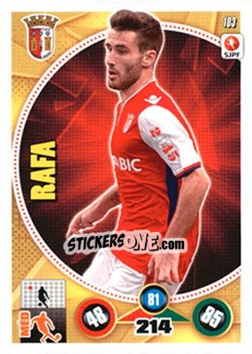Sticker Rafa Silva - Futebol 2014-2015. Adrenalyn XL n. 103 - Panini