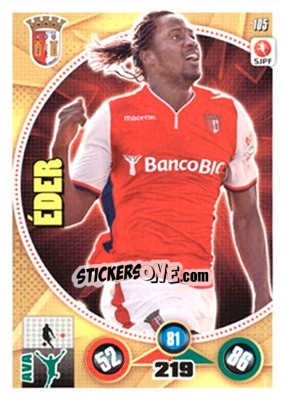 Sticker Éder - Futebol 2014-2015. Adrenalyn XL n. 105 - Panini