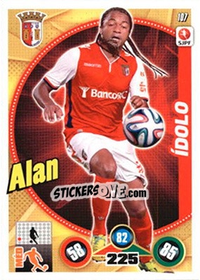 Sticker Alan - Futebol 2014-2015. Adrenalyn XL n. 107 - Panini