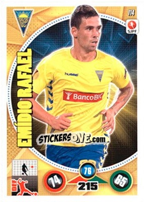 Cromo Emídio Rafael - Futebol 2014-2015. Adrenalyn XL n. 114 - Panini